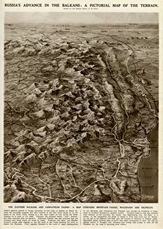 Terrain Collection: Russian advance in Balkans by G. H. Davis