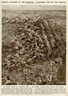 Terrain Collection: Russian advance in Balkans by G. H. Davis