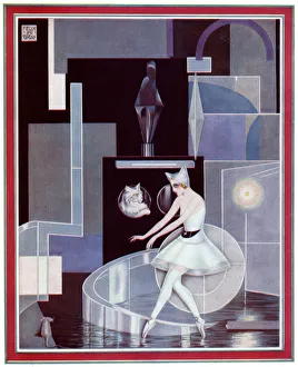 Images Dated 16th October 2019: Russian ballet, The Cat by Saugue, Felix de Gray