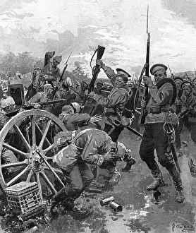 Prussia Prints: Russian bayonet charge in East Prussia