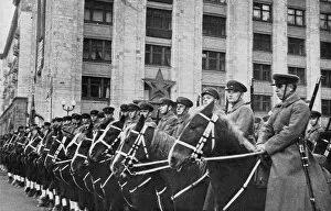 Soviet Collection: Russian Cavalry in Red Square, 1939
