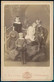Buttoning Prints: Russian Children 1880S