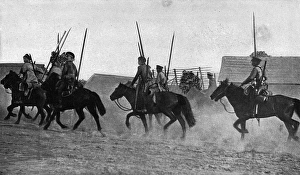 Images Dated 12th May 2017: Russian Cossack soldiers, eastern front, WW1