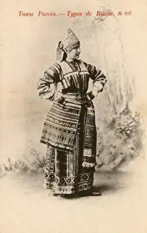 Countrywoman Prints: Russian Countrywoman in traditional costume