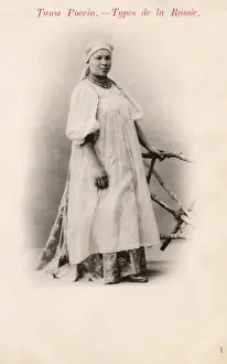 Russian Countrywoman in traditional costume