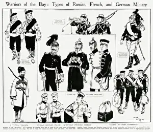 Outbreak Prints: Russian, French and German military, WW1