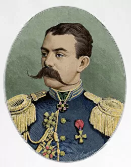 Images Dated 27th December 2012: Russian general Astrukoff. Colored engraving, 1877