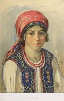 Jerkin Prints: Russian girl Natalka - in traditional costume