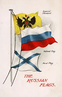 Russian Imperial Standard, National Flag and Naval Flag