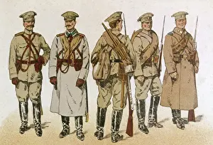 Sergeant Prints: Russian infantry uniforms, WW1