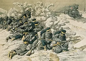 Coming Prints: Russian-Japanese War (1904-1905). Japanese soldiers