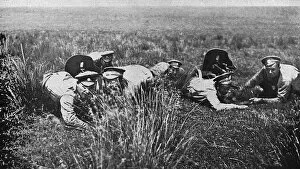 Images Dated 11th May 2017: Russian machine gunners near Kalisz, Russia, WW1