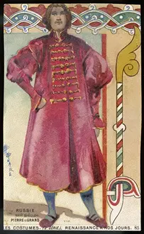 Trimmings Prints: Russian Man 17C Red Coat