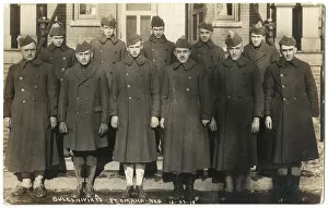 Images Dated 19th March 2019: Russian men in US Army coats, Omaha, Nebraska, USA