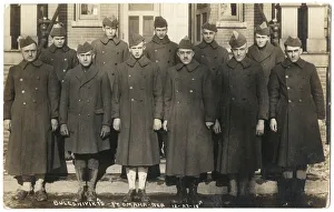 Images Dated 19th March 2019: Russian men in US Army coats, Omaha, Nebraska, USA