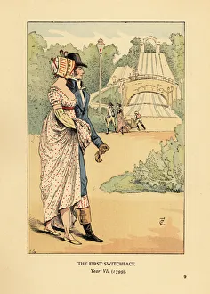 Octave Prints: The Russian Mountains, Les Montagnes Russes, Paris, 1812