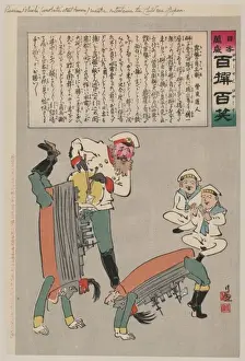 Acrobatic Prints: Russian o shishi (acrobatic street dancer) master entertains