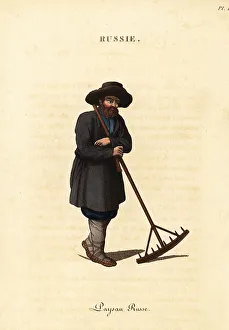 Ethnography Prints: Russian peasant, 18th century