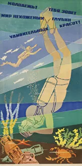 Amazing Collection: Russian poster, sea diving