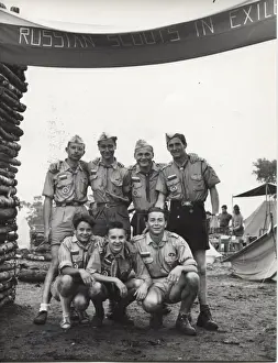 Camping Prints: Russian Scouts in Exile at camp