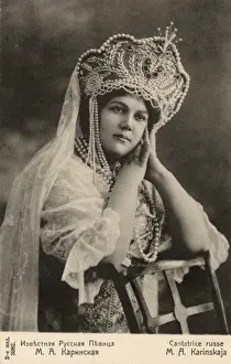Recording Prints: Russian Singer - Madam Maria Karinskaya