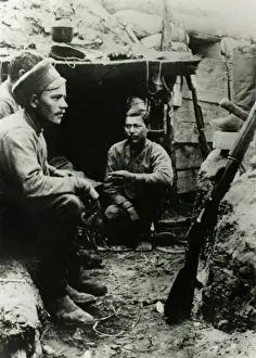 Russian Soldiers on the Eastern Front at Tusov