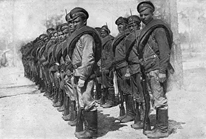Attention Prints: Russian soldiers, Russia, WW1