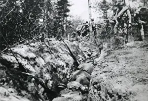 Storming Prints: Russian trench after storming, Galicia, WW1