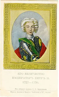 Tzars Prints: Russian Tzars - Peter Ii - 1727-1730