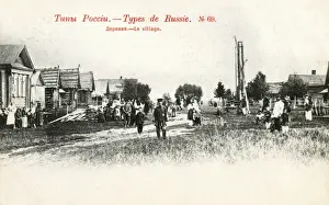Peasantry Prints: Russian Village and Villagers
