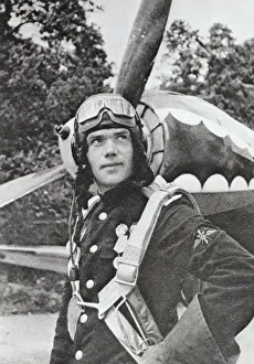 Aircrew Prints: Russian WW2 Fighter Air Ace Naval Captain Dmitriev
