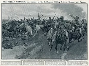 Images Dated 24th October 2016: Russians fighting Germans 1914, World War One