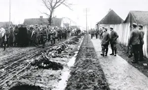 Russians passing through Augustowo, WW1