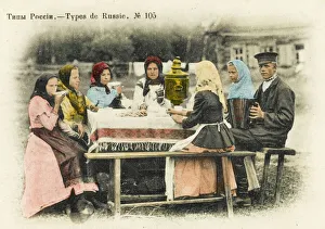 Accordion Gallery: Russians take tea