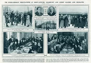 Images Dated 26th January 2017: Russo-German Negotiations at Brest-Litovsk 1918