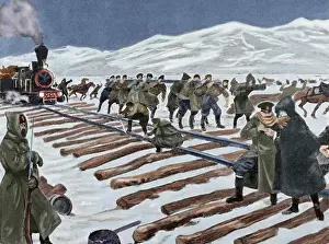 Russo-Japanese War (1904-1905). Construction of a railroad a