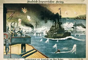 Russo Prints: Russo-Japanese War (1904-1905). Battle of Port