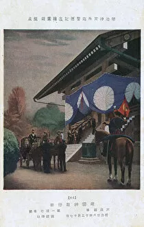 Images Dated 1st June 2016: The Russo-Japanese War - Commanders report to the Emperor