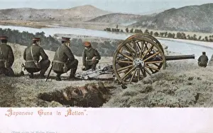 Hilltop Prints: Russo-Japanese War - Japanese Artillery in action - Hilltop