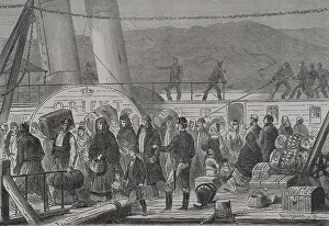 Belongings Prints: Russo-Turkish War (1877-1878). Landing in Baziarch