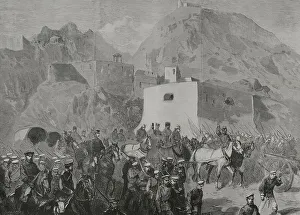 Russians Prints: Russo-Turkish War (1877-1878). The Russian garrison