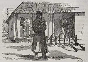 Weaponry Prints: Russo-Turkish War (1877-1878). Russian soldiers