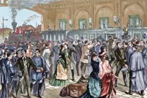Goodbye Prints: Russo-Turkish War (1877-1878). St. Petersburg. Departure of