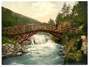Glenariff Prints: Rustic Bridge in Glenariff. County Antrim, Ireland