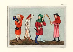 14th Century Prints: Rustics of the 14th century