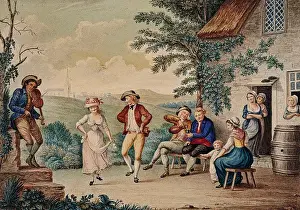 Rustics Outside an Inn
