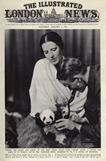Ruth Harkness and her baby Giant Panda, Sun-Lin Ruth Harkness and her baby Giant Panda, Sun-Lin