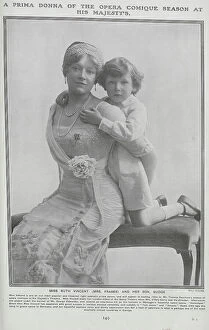 Comedies Collection: Ruth Vincent with her son
