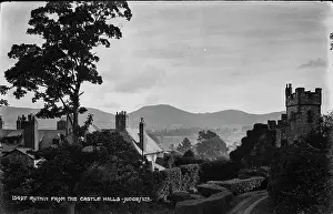Ruthin Prints: Ruthin from the Castle Walls