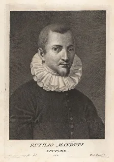 Mannerism Prints: Rutilio di Lorenzo Manetti, Italian painter, 1571-1639